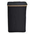 ΚΑΛΑΘΙ ΑΠΛΥΤΩΝ ΥΦΑΣΜΑΤΙΝΟ ΣΕ ΜΑΥΡΟ ΧΡΩΜΑ ΜΕ ΜΠΑΜΠΟΥ ΣΚΕΛΕΤΟ 40x30x60εκ. ANKOR