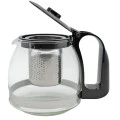 ΤΣΑΓΙΕΡΑ ΓΥΑΛΙΝΗ ΜΕ ΙΝΟΧ ΦΙΛΤΡΟ 0,70lt ΔΙΑΦΑΝΗ ΜΕ ΠΛΑΣΤΙΚΗ ΜΑΥΡΗ ΛΑΒΗ ANKOR