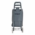 ΚΑΡΟΤΣΙ ΛΑΪΚΗΣ ΜΕΤΑΛΛΙΚΟ ΜΕ ΓΚΡΙ ΣΑΚΟ LOVE SHOPPING 35x27x94εκ. ANKOR