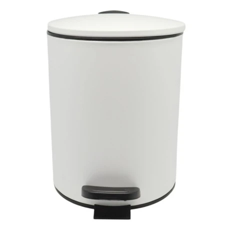 ΚΑΛΑΘΙ ΜΠΑΝΙΟΥ 5lt INOX ΑΣΠΡΟ ΜΑΤ SOFT CLOSE ANKOR