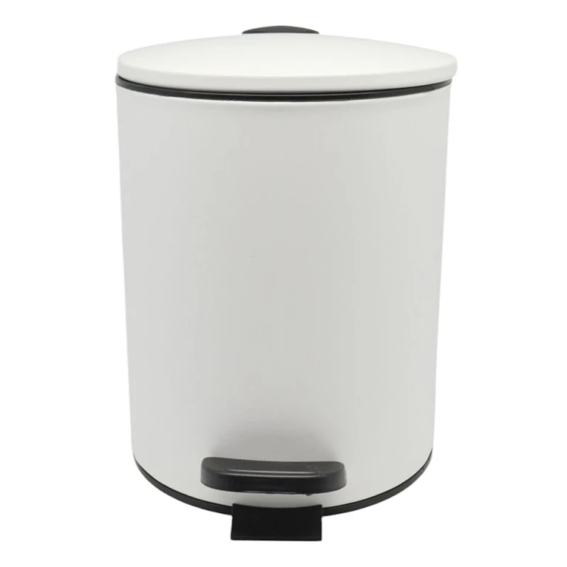 ΚΑΛΑΘΙ ΜΠΑΝΙΟΥ 5lt INOX ΑΣΠΡΟ ΜΑΤ SOFT CLOSE ANKOR