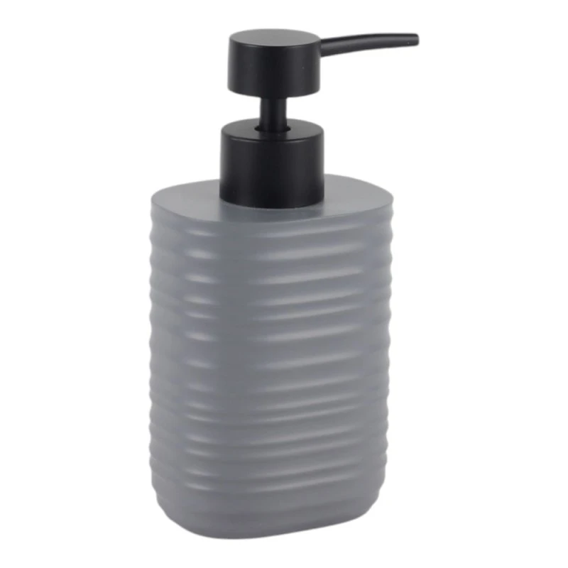DISPENSER ΠΟΛΥΕΣΤΕΡΙΚΟ ΡΙΓΕ ΣΕ ΧΡΩΜΑ ΓΚΡΙ ΜΑΤ 8,1x8,1x16,9εκ.ANKOR
