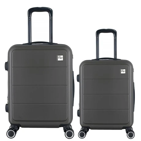 ΣΕΤ 2 ΒΑΛΙΤΣΕΣ ANKOR ABS 37x27x55εκ. ΚΑΙ 41x31x65εκ. ΜΕ ΕΠΕΚΤΑΣΗ ΚΑΙ 4 ΡΟΔΕΣ ΑΝΘΡΑΚΙ