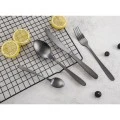 ΣΕΤ 16  ΜΑΧΑΙΡΟΠΙΡΟΥΝΑ INOX ΣΕ ΜΑΥΡΟ ΜΑΤ ΧΡΩΜΑ ANKOR