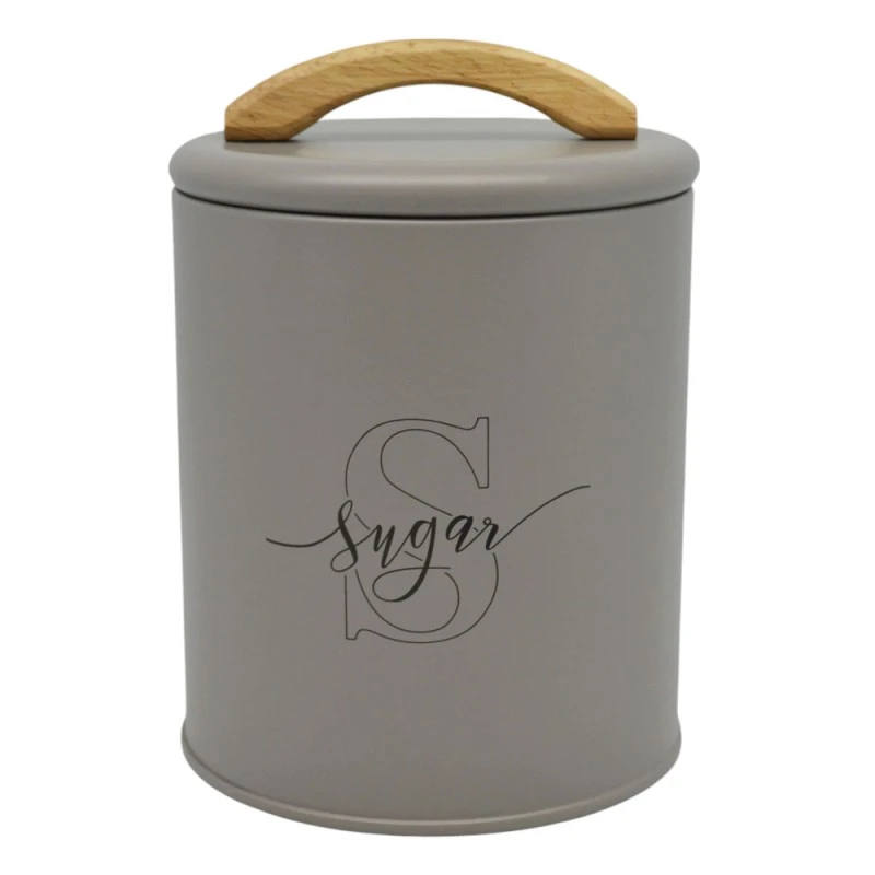 ΒΑΖΟ ΜΕΤΑΛΛΙΚΟ TAUPE ΜΕ ΞΥΛΙΝΗ ΛΑΒΗ Sugar 11x11x15εκ.ANKOR