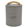 ΒΑΖΟ ΜΕΤΑΛΛΙΚΟ TAUPE ΜΕ ΞΥΛΙΝΗ ΛΑΒΗ Sugar 11x11x15εκ.ANKOR