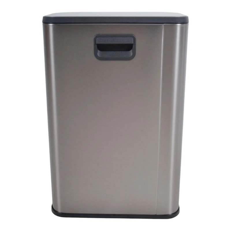ΚΑΔΟΣ ΑΠΟΡΡΙΜΑΤΩΝ SOUL 12L SOFT CLOSE FINGER PRINT PROOF INOX ΜΑΤ ANKOR