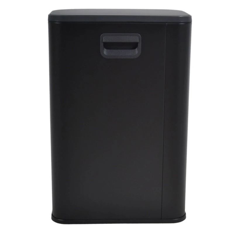ΚΑΔΟΣ ΑΠΟΡΡΙΜΑΤΩΝ SOUL 12L SOFT CLOSE ΙΝΟΧ ΜΑΥΡΟ ΜΑΤ ANKOR