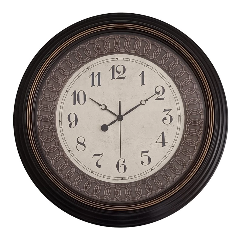 ΡΟΛΟΙ ΤΟΙΧΟΥ ΠΛΑΣΤΙΚΟ ΣΕ ΜΑΥΡΟ VINTAGE ΧΡΩΜΑ 55,8x55,8x5,2εκ.ANKOR