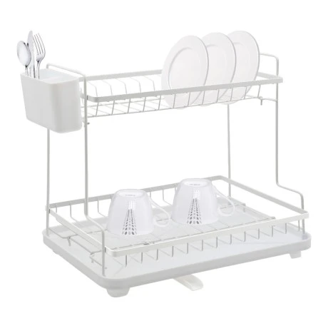 ΠΙΑΤΟΘΗΚΗ ΔΙΩΡΟΦΗ ΜΕΤΑΛΛΙΚΗ ΑΣΠΡΗ ΜΑΤ 46,3x30x38,3εκ.ANKOR