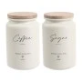 ΣΕΤ 2 ΜΕΤΑΛΛΙΚΑ ΒΑΖΑ ΜΠΕΖ ΜΕ ΜΠΑΜΠΟΥ ΚΑΠΑΚΙ Coffee Sugar 9,5x15,2εκ. ANKOR