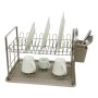 ΠΙΑΤΟΘΗΚΗ ΔΙΩΡΟΦΗ ΜΕΤΑΛΛΙΚΗ ΣΕ TAUPE ΧΡΩΜΑ 48x32x29εκ.ANKOR
