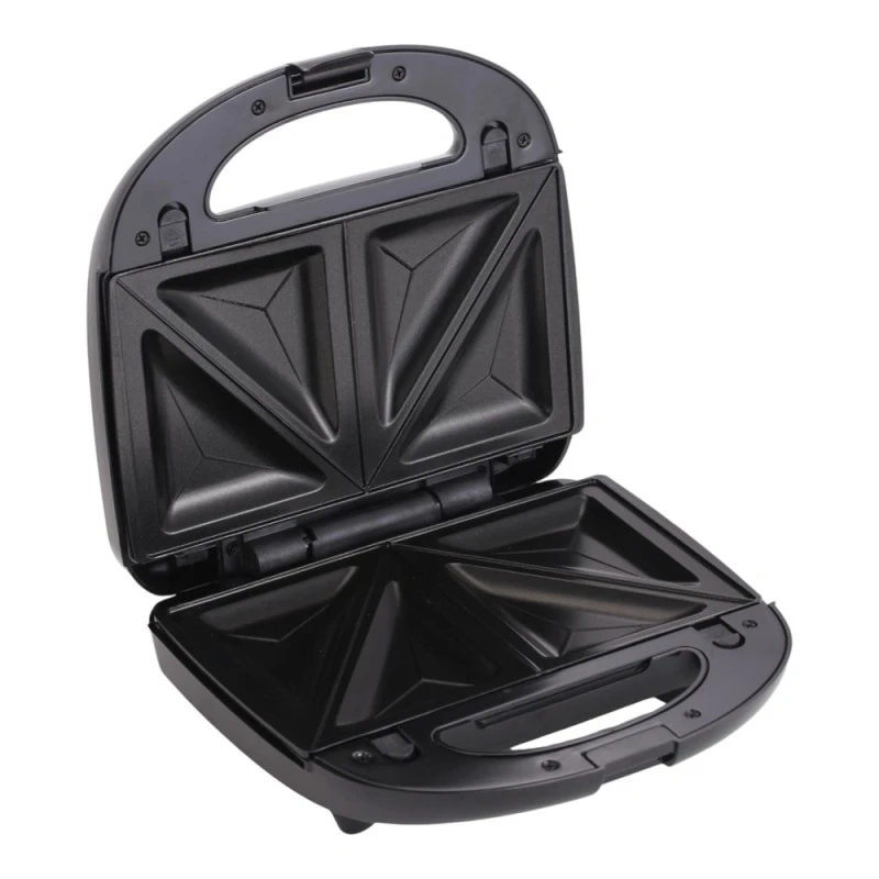 ΤΟΣΤΙΕΡΑ 2 ΣΕ 1 ΜΕ ΑΠΟΣΠΩΜΕΝΕΣ ΠΛΑΚΕΣ GRILL ΚΑΙ SANDWICH INOX ΜΕ ΜΑΥΡΟ ΧΡΩΜΑ 950W ANKOR