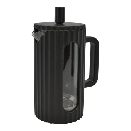 ΚΑΦΕΤΙΕΡΑ ΓΑΛΛΙΚΟΥ ΧΕΙΡΟΣ ΜΕ ΠΡΕΣΑ 600ML ΒΟΡΙΟΠΥΡΙΤΙΚΟ ΓΥΑΛΙ ΜΕ ΜΑΥΡΟ PP ΠΕΡΙΒΛΗΜΑ ANKOR