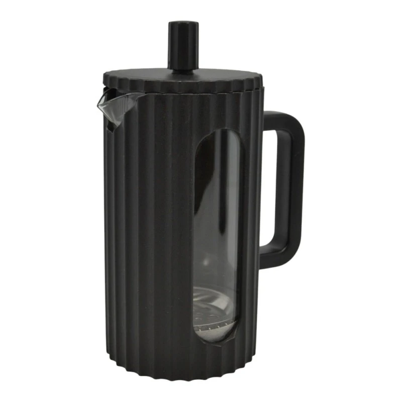 ΚΑΦΕΤΙΕΡΑ ΓΑΛΛΙΚΟΥ ΧΕΙΡΟΣ ΜΕ ΠΡΕΣΑ 600ML ΒΟΡΙΟΠΥΡΙΤΙΚΟ ΓΥΑΛΙ ΜΕ ΜΑΥΡΟ PP ΠΕΡΙΒΛΗΜΑ ANKOR