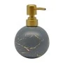 DISPENSER ΚΕΡΑΜΙΚΟ ΓΚΡΙ ΜΑΤ ΜΕ ΕΦΕ ΧΡΥΣΟ ΜΑΡΜΑΡΟ 9,7x9,7x13εκ.ANKOR