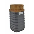 DISPENSER ΠΛΑΣΤΙΚΟ ΓΚΡΙ LUNA ΜΕ ΕΦΕ ΞΥΛΟΥ ΣΤΟ ΚΑΠΑΚΙ 7x7x14,5 εκ. ANKOR