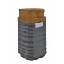 DISPENSER ΠΛΑΣΤΙΚΟ ΓΚΡΙ LUNA ΜΕ ΕΦΕ ΞΥΛΟΥ ΣΤΟ ΚΑΠΑΚΙ 7x7x14,5 εκ. ANKOR