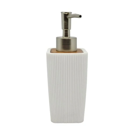 DISPENSER ΠΟΛΥΕΣΤΕΡΙΚΟ ΑΣΠΡΟ ΜΕ ΞΥΛΟ ΑΚΑΚΙΑΣ 6,5x6,3x17,8εκ.ANKOR