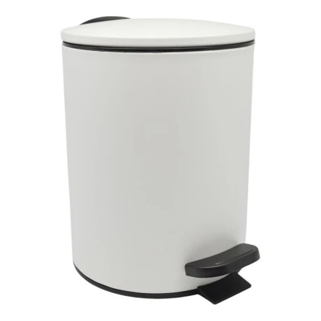 ΚΑΛΑΘΙ ΜΠΑΝΙΟΥ 5lt INOX ΑΣΠΡΟ ΜΑΤ SOFT CLOSE ANKOR