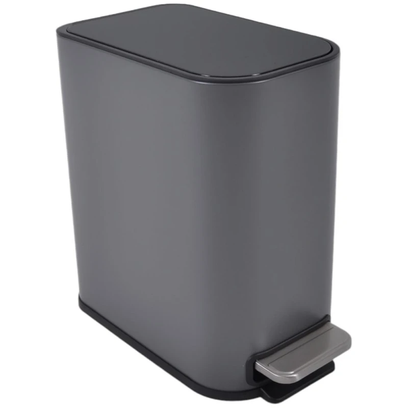 ΚΑΛΑΘΙ ΜΠΑΝΙΟΥ BELLO 5lt SOFT CLOSE SLIM  ΜΕΤΑΛΛΙΚΟ ΓΚΡΙ ΜΑΤ ANKOR