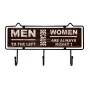 ΚΡΕΜΑΣΤΡΑ ΤΟΙΧΟΥ 3 ΘΕΣΕΩΝ MEN WOMEN 36x5x18εκ.ANKOR