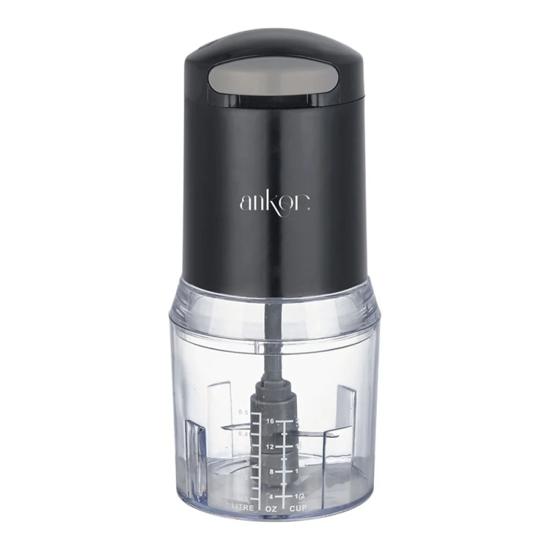 ΠΟΛΥΚΟΦΤΗΣ ANKOR ΜΕ ΔΙΠΛΗ ΛΕΠΙΔΑ 260W ΔΟΧΕΙΟ 500ml ΜΑΥΡΟ ΧΡΩΜΑ ANKOR