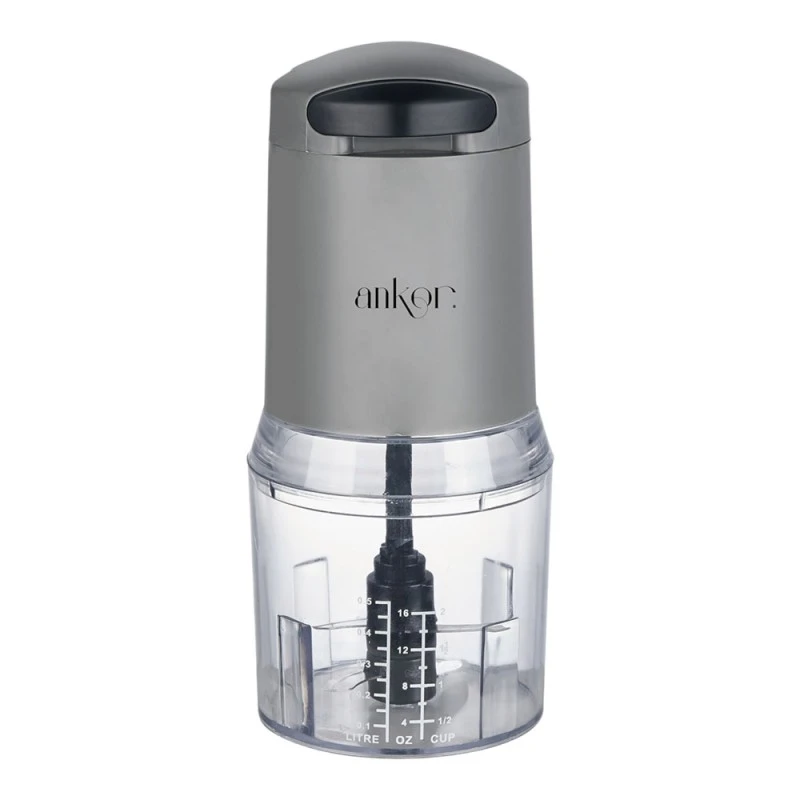 ΠΟΛΥΚΟΦΤΗΣ ANKOR ΜΕ ΔΙΠΛΗ ΛΕΠΙΔΑ 260W ΔΟΧΕΙΟ 500ml ΓΚΡΙ ΧΡΩΜΑ ANKOR