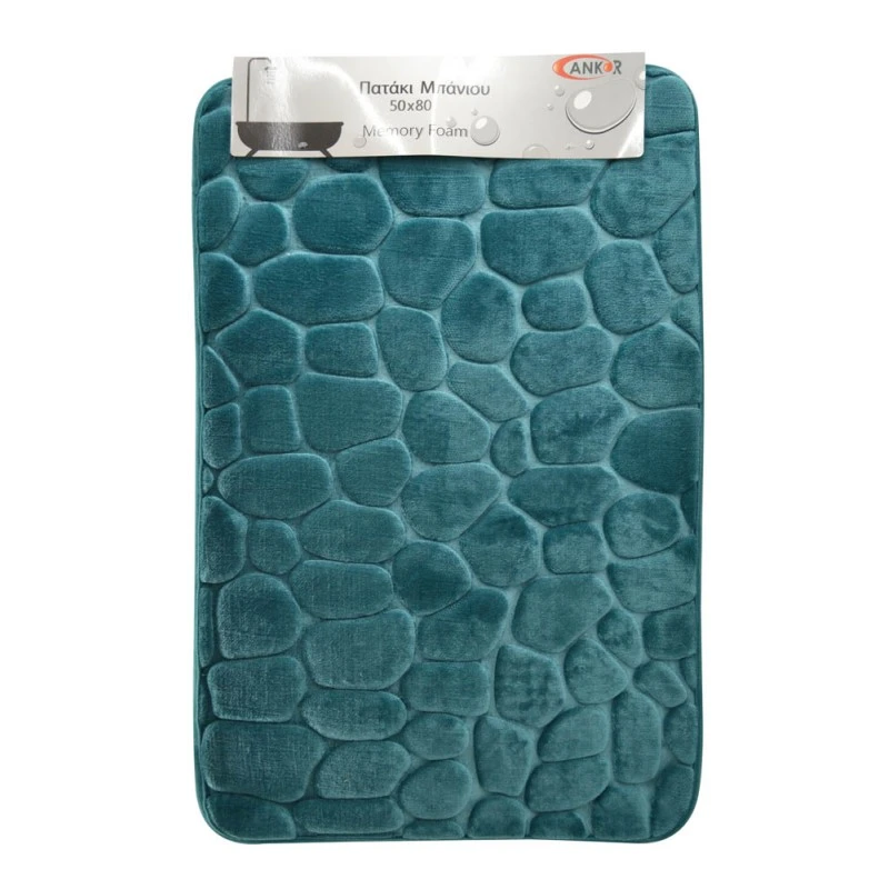 ΠΑΤΑΚΙ ΜΠΑΝΙΟΥ MEMORY FOAM ΠΕΤΡΟΛ ΒΟΤΣΑΛΟ ΜΕ PVC 50x80εκ.ANKOR