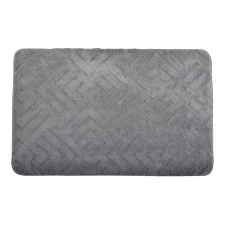 ΠΑΤΑΚΙ ΜΠΑΝΙΟΥ MEMORY FOAM ΣΕ ΓΚΡΙ ΧΡΩΜΑ ΜΕ PVC ΠΛΑΤΗ 50x80εκ.ANKOR