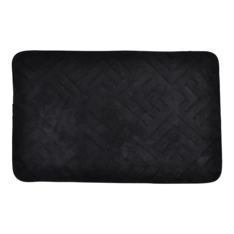ΠΑΤΑΚΙ ΜΠΑΝΙΟΥ MEMORY FOAM ΣΕ ΜΑΥΡΟ ΧΡΩΜΑ ΜΕ PVC ΠΛΑΤΗ 50x80εκ.ANKOR