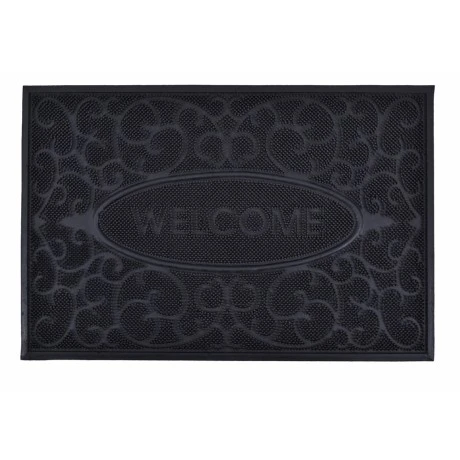 ΠΟΔΟΜΑΚΤΡΟ ΚΑΟΥΤΣΟΥΚ ΜΕ PINS ΜΑΥΡΟ WELCOME 40x60εκ.ANKOR