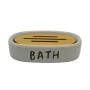 ΣΑΠΟΥΝΟΘΗΚΗ ΚΕΡΑΜΙΚΗ ΓΚΡΙ BATH ΜΕ ΞΥΛΟ ΜΠΑΜΠΟY 13,7x9,7x3εκ.ANKOR