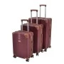 ΣΕΤ 3 ΒΑΛΙΤΣΕΣ ANKOR ABS 21,5x34x50 εκ. 24,5x40x60 εκ. ΚΑΙ 28,50x46x70 εκ. ΜΕ 4 ΡΟΔΕΣ ΜΠΟΡΝΤΟ