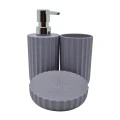 DISPENSER ΠΛΑΣΤΙΚΟ ΓΚΡΙ ΜΑΤ ΡΙΓΕΣ 7,5x7,5x17εκ.ANKOR