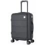 ΒΑΛΙΤΣΑ ΚΑΜΠΙΝΑΣ ANKOR ABS 37x27x55εκ. ΜΕ ΕΠΕΚΤΑΣΗ ΚΑΙ 4 ΡΟΔΕΣ ΜΑΥΡΗ