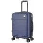 ΒΑΛΙΤΣΑ ΚΑΜΠΙΝΑΣ ANKOR ABS 37x27x55εκ. ΜΕ ΕΠΕΚΤΑΣΗ ΚΑΙ 4 ΡΟΔΕΣ ΜΠΛΕ