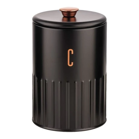 ΒΑΖΟ ΜΕΤΑΛΛΙΚΟ ΜΑΥΡΟ Coffee ΜΕ ROSE GOLD ΛΕΠΤΟΜΕΡΕΙΕΣ 11x11x17,2εκ.ANKOR