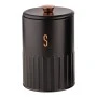 ΒΑΖΟ ΜΕΤΑΛΛΙΚΟ ΜΑΥΡΟ Sugar ΜΕ ROSE GOLD ΛΕΠΤΟΜΕΡΕΙΕΣ 11x11x17,2εκ.ANKOR