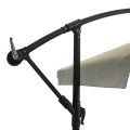 Garden umbrella pendant metal professional with crank and split mechanism in beige color Ø3m