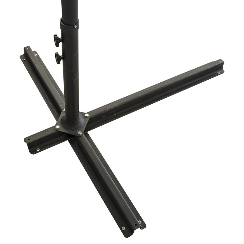 Garden umbrella pendant metal professional with crank and split mechanism in beige color Ø3m