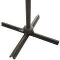 Garden umbrella hanging metal professional with crank and broken mechanism in sand color 2.5x2,5m