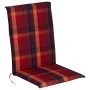Cushion fabric for chair with low back in red-orange 94x43x5cm