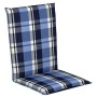 Cushion fabric for chair with low back in blue 94x43x5cm