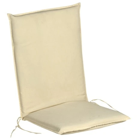 Cushion fabric for chair with low back in cream color 94x43x5cm