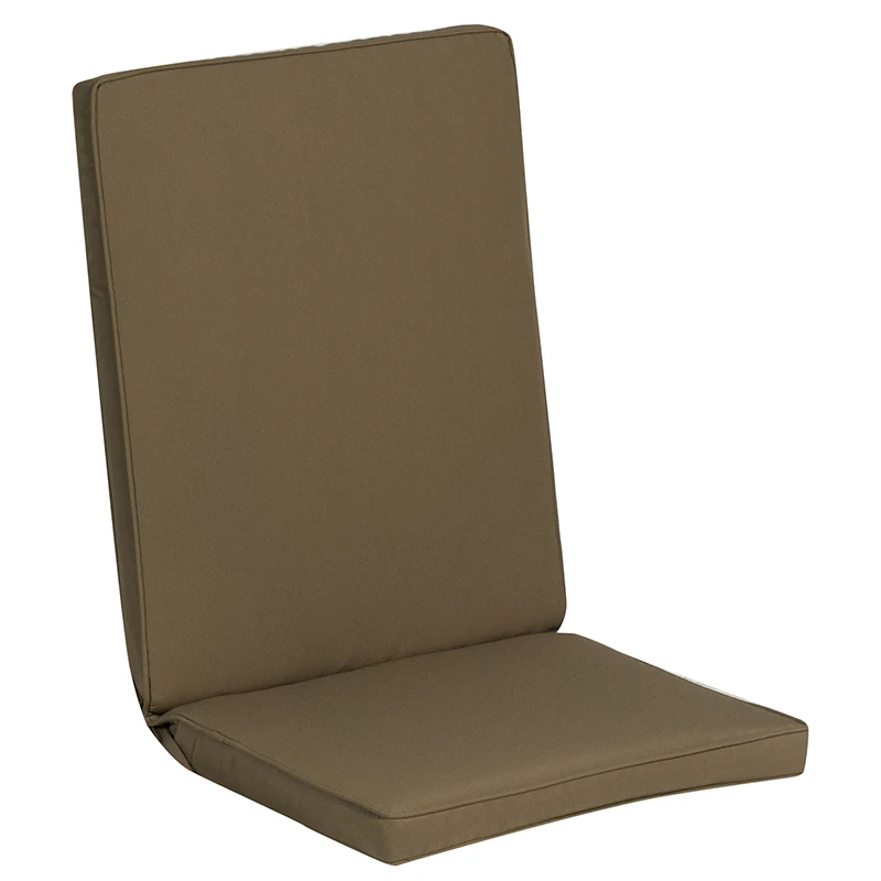 Cushion fabric for chair with low back in brown 94x43x5cm