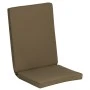 Cushion fabric for chair with low back in brown 94x43x5cm