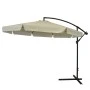 Garden umbrella pendant metal professional with crank and split mechanism in beige color Ø3m