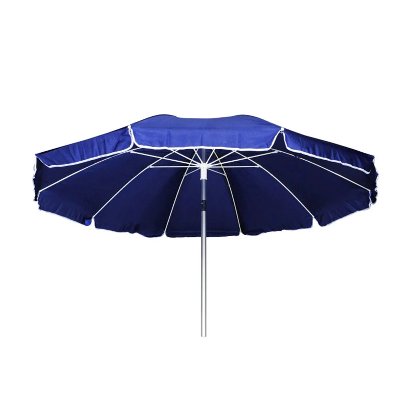 Aluminum sea umbrella with sun protection in blue color Ø2.2m