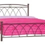 Bed N23 double metal in rust/gold color 150x200cm.
